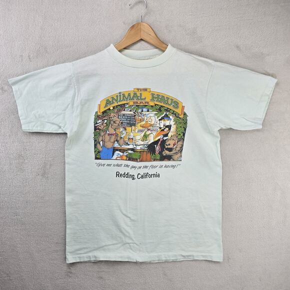 Vintage The Animal Haus Bar Drunk Animals Shirt Large Funny 80s Single Stitch - Picture 2 of 11